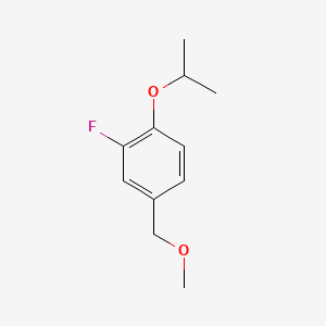 molecular formula C11H15FO2 B14042572 2-Fluoro-1-isopropoxy-4-(methoxymethyl)benzene 