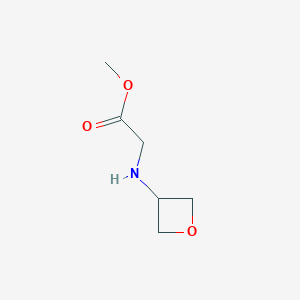 molecular formula C6H11NO3 B14042575 Methyl 2-[(oxetan-3-yl)amino]acetate 