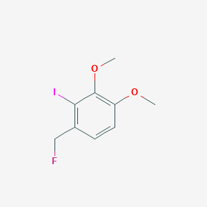 molecular formula C9H10FIO2 B14042588 1,2-Dimethoxy-3-iodo-4-(fluoromethyl)benzene 