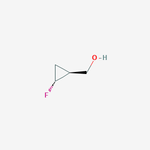 molecular formula C4H7FO B1404263 ((1S,2R)-2-氟环丙基)甲醇 CAS No. 169884-68-8