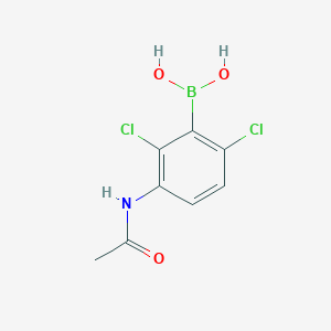 molecular formula C8H8BCl2NO3 B14042645 (3-Acetamido-2,6-dichlorophenyl)boronic acid 