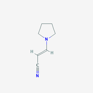 molecular formula C7H10N2 B14042654 (E)-3-pyrrolidin-1-ylprop-2-enenitrile 