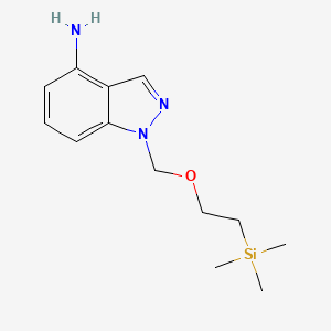 B1404269 1-((2-(Trimethylsilyl)ethoxy)methyl)-1H-indazol-4-amine CAS No. 697739-02-9