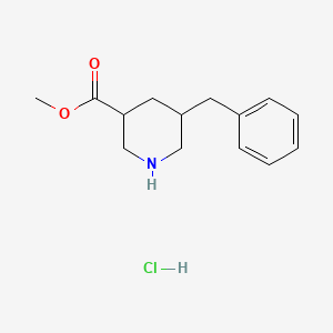 molecular formula C14H20ClNO2 B14042704 Methyl 5-benzylpiperidine-3-carboxylate hcl 