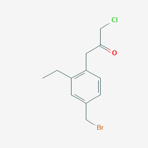 1-(4-(Bromomethyl)-2-ethylphenyl)-3-chloropropan-2-one