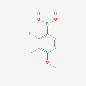 molecular formula C8H10BFO3 B14042714 (2-Fluoro-4-methoxy-3-methylphenyl)boronic acid 