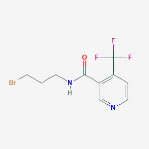 molecular formula C10H10BrF3N2O B1404272 N-(3-溴丙基)-4-三氟甲基烟酰胺 CAS No. 750592-58-6