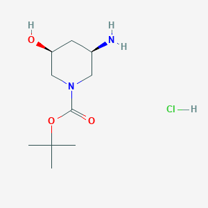 Tert-butyl (3r,5s)-3-amino-5-hydroxypiperidine-1-carboxylate hcl