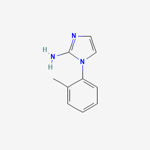 molecular formula C10H11N3 B14042740 1-(O-Tolyl)-1H-imidazol-2-amine 