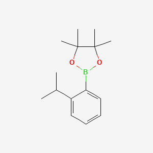 molecular formula C15H23BO2 B1404275 2-(2-异丙苯基)-4,4,5,5-四甲基-1,3,2-二氧杂硼环 CAS No. 852110-33-9