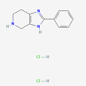 B1404279 2-Phenyl-4,5,6,7-tetrahydro-1H-imidazo[4,5-c]pyridine dihydrochloride CAS No. 485402-40-2