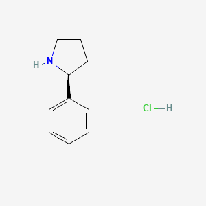 molecular formula C11H16ClN B14042798 (2S)-2-(P-Tolyl)pyrrolidine hcl 