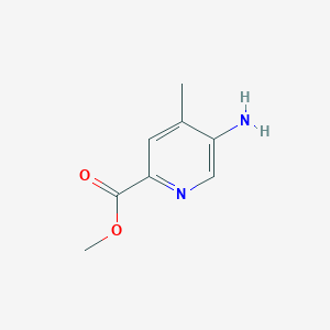molecular formula C8H10N2O2 B1404280 5-氨基-4-甲基吡啶-2-甲酸甲酯 CAS No. 868551-99-9