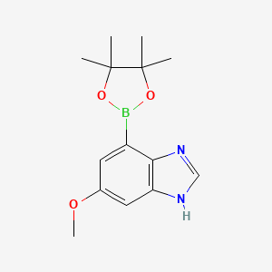 5-Methoxy-7-(4,4,5,5-tetramethyl-1,3,2-dioxaborolan-2-yl)-1h-benzoimidazole