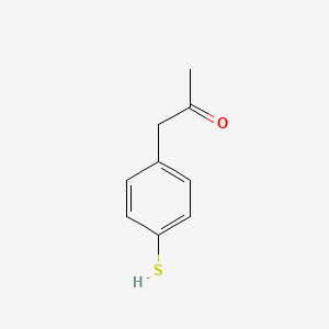 molecular formula C9H10OS B14042886 1-(4-Mercaptophenyl)propan-2-one 