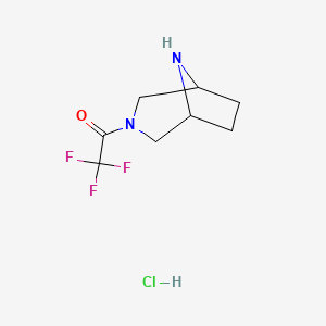 1-(3,8-Diazabicyclo[3.2.1]octan-3-YL)-2,2,2-trifluoroethanone hydrochloride