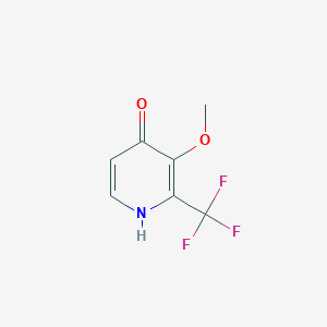 molecular formula C7H6F3NO2 B1404292 4-羟基-3-甲氧基-2-(三氟甲基)吡啶 CAS No. 1184172-42-6