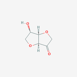 molecular formula C6H8O4 B14042971 (3AS,6S,6AR)-6-Hydroxytetrahydrofuro[3,2-B]furan-3(2H)-one 