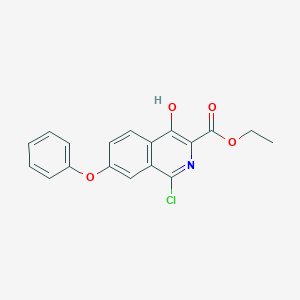 Ethyl 1-chloro-4-hydroxy-7-phenoxyisoquinoline-3-carboxylate