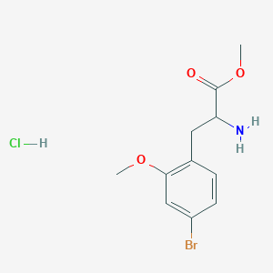 methyl 2-amino-3-(4-bromo-2-methoxyphenyl)propanoate HCl