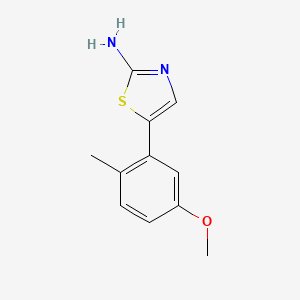 molecular formula C11H12N2OS B14043011 5-(5-Methoxy-2-methylphenyl)thiazol-2-amine 