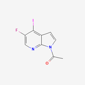 molecular formula C9H6FIN2O B1404303 1-乙酰基-5-氟-4-碘-7-氮杂吲哚 CAS No. 942920-15-2