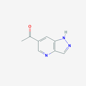 molecular formula C8H7N3O B1404304 1-(1H-吡唑并[4,3-b]吡啶-6-基)乙酮 CAS No. 1256787-55-9