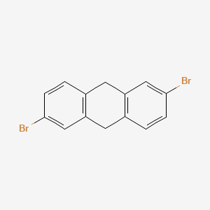 molecular formula C14H10Br2 B1404305 2,6-Dibromo-9,10-dihydroanthracene CAS No. 1065644-53-2