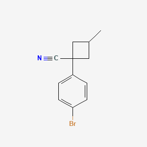 1-(4-Bromophenyl)-3-methylcyclobutane-1-carbonitrile