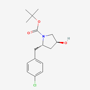 tert-Butyl (2S,4S)-2-(4-chlorobenzyl)-4-hydroxypyrrolidine-1-carboxylate