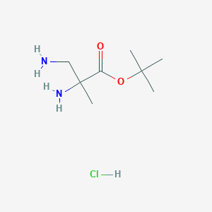 molecular formula C8H19ClN2O2 B14043087 1-BOC-1-methyl-ethylenediamine hydrochloride 