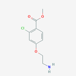 B1404309 4-(2-Aminoethoxy)-2-chlorobenzoic acid methyl ester CAS No. 2228568-74-7