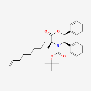 (3R,5R,6S)-tert-Butyl 3-methyl-3-(oct-7-en-1-yl)-2-oxo-5,6-diphenylmorpholine-4-carboxylate