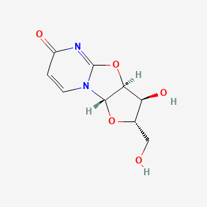 molecular formula C9H10N2O5 B14043110 (2S,4S,5S,6S)-5-hydroxy-4-(hydroxymethyl)-3,7-dioxa-1,9-diazatricyclo[6.4.0.02,6]dodeca-8,11-dien-10-one 