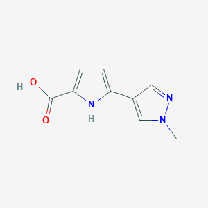 5-(1-Methyl-1H-pyrazol-4-yl)-1H-pyrrole-2-carboxylic acid