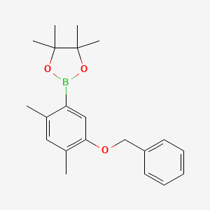 2-(5-(Benzyloxy)-2,4-dimethylphenyl)-4,4,5,5-tetramethyl-1,3,2-dioxaborolane