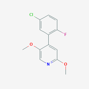 4-(5-Chloro-2-fluorophenyl)-2,5-dimethoxypyridine