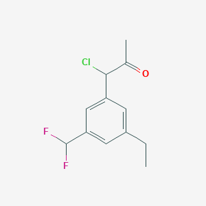 1-Chloro-1-(3-(difluoromethyl)-5-ethylphenyl)propan-2-one