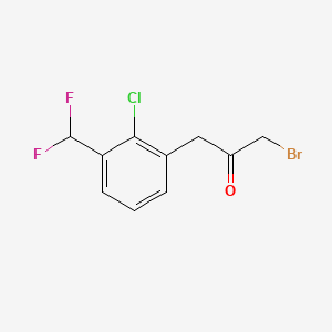 1-Bromo-3-(2-chloro-3-(difluoromethyl)phenyl)propan-2-one