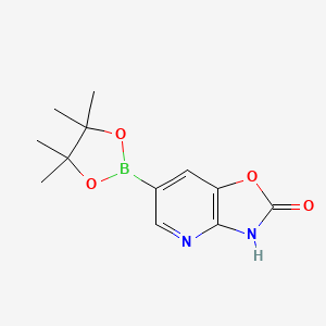 6-(4,4,5,5-tetramethyl-1,3,2-dioxaborolan-2-yl)oxazolo[4,5-b]pyridin-2(3H)-one