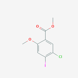 B1404324 Methyl 5-chloro-4-iodo-2-methoxybenzoate CAS No. 473574-26-4