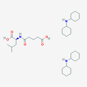 (2S)-2-(4-carboxybutanoylamino)-4-methylpentanoic acid;N-cyclohexylcyclohexanamine