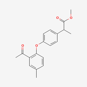 Methyl 2-(4-(2-acetyl-4-methylphenoxy)phenyl)propanoate