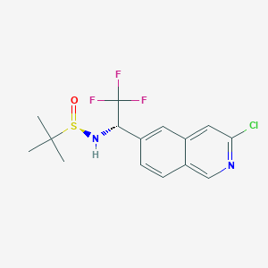 (R)-N-((S)-1-(3-Chloroisoquinolin-6-yl)-2,2,2-trifluoroethyl)-2-methylpropane-2-sulfinamide