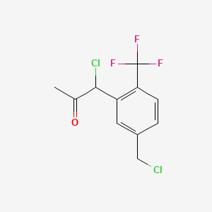 1-Chloro-1-(5-(chloromethyl)-2-(trifluoromethyl)phenyl)propan-2-one