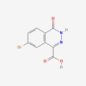 molecular formula C9H5BrN2O3 B14043337 7-Bromo-4-oxo-3,4-dihydrophthalazine-1-carboxylic acid 