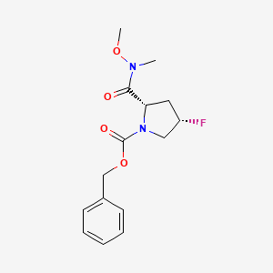 (2S,4S)-Benzyl 4-fluoro-2-(methoxy(methyl)carbamoyl)pyrrolidine-1-carboxylate