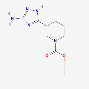 tert-butyl 3-(5-amino-1H-1,2,4-triazol-3-yl)piperidine-1-carboxylate