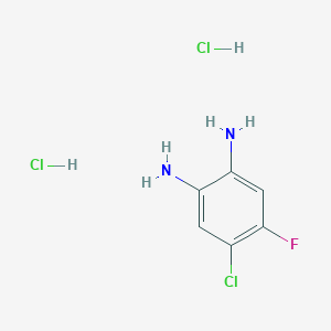 molecular formula C6H8Cl3FN2 B140434 4-氯-5-氟苯-1,2-二胺二盐酸盐 CAS No. 132942-81-5