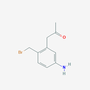 1-(5-Amino-2-(bromomethyl)phenyl)propan-2-one